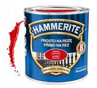 Hammerite Vernice protettiva per metallo, antiruggine, 0,7 l, colore: rosso lucido