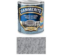 Hammerite Vernice protettiva per metallo, antiruggine, 2,5 l, colpo di martello (martello argento-grigio)