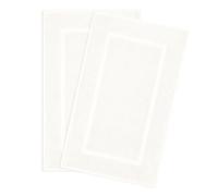 Hammetex Set di 2 tappetini per asciugamani da bagno, 100% cotone, 900 g/mq, certificazione Oeko-TEX, assorbenti e lavabili per bagno, 51 x 86 cm, crema