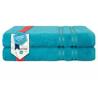 Hammetex Teli Doccia Set da 2 70x140 cm - Asciugamani da Bagno 100% Cotone Spugna - Certificati OEKO-TEX - Morbidi, Assorbenti - con Asola per Appendere