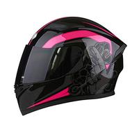 Hammock Casco Moto Integrale,Casco Moto per Donna e Uomo Motorino Caschi Integrali Scooter con Doppia Visiera Parasole,Casco da Moto Four Seasons Universale,ECE Omologato D,XL=60~61cm