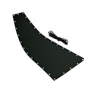 Hammock Chair, Chair Replacement, Waterproof Easy Installation Lightweight Portable Breathable Material Flexible Comfortable, Lounger Seat for Outdoor Garden Pool, 25.2x77.56x9.06Inches, Black