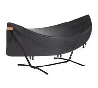 Hammock Cover, Water Resistant Protector, 145.67x55.12x36.61 Inches Dustproof Shelter with Heavy Duty Fabric Layer, Outdoor Guard System, Camping Gear Accessories for Hiking Biking and Cycling Use