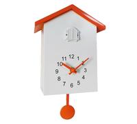 HAMON Orologio da parete a cucù moderno orologio da parete con pendolo, orologio a cucù con funzione di riposo notturno, per casa, soggiorno, cucina, ufficio, decorazione foresta nera, vintage