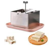 HAMON Tofu, pressa per tofu in acciaio inox, kit per tofu, strumento multifunzione fai da te, pressa per tofu, pressa per tofu, per cucina, ristorante, tofu maker con garza e vassoio antigoccia