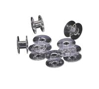 HamPaesk 10 Bobine vuote in plastica Trasparente for Macchine da Cucire Brother Janome Singer