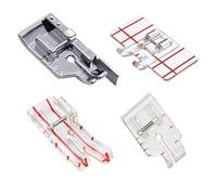 HamPaesk 4 Piedini for Macchina da Cucire 1/4" e Un Quarto di Pollice con Guida for Bordi, for Punto Parallelo for Quilting, for Gambo Basso