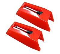 HAMPPLIES 1 Paio stilo del grammofono stilo dell'ago kit documentazione disco in vinile lettore di vinili plasil record player parti di grammofono accessori per grammofonici rosso