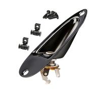 HAMPPLIES 1 Set Set di inserti per barche nere Jack di chitarra barca elettrico con jack di ingresso per chitarra elettrica di chitarra elettrica fermo per chitarra Metallo Nero