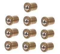 HAMPPLIES 10 pezzi Chiusura Sfera in Rame per Porte Mobili Fermaporta con Resistente e Antiruggine Accessorio per Porte Scomparsa Chiusura e Duratura per Armadi e Cucine