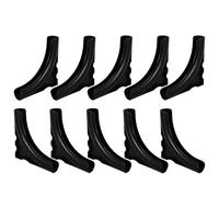 HAMPPLIES 10 Pezzi Cuscinetti Antiscivolo per Mobili Fessure Aperte, Piedini in Plastica Protettivi per Gambe di Scaffali e Tavoli da Cucina, Protezioni per Pavimenti in Legno e