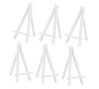 HAMPPLIES 10 Pezzi Mini Cavalletti da in Plastica Supporto Espositivo Tripode per Disegni Foto e Stand Decorativo per Mostre Feste e Uso