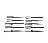 HAMPPLIES 10 Pezzi Miscelatori per Colore Capelli Spessi in Plastica Neri per Crema Tinta Strumento Professionale per Miscelare e Applicare Decolorante e Evidenziature Adatto per Salone
