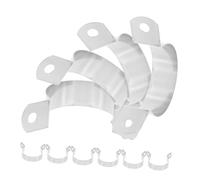 HAMPPLIES 10 pezzi Morsetti Tubi in Acciaio Inox Staffe U Resistenti per Tubi Acqua e Robusta per Fissaggio Stabile e Antivibrazione per Impianti Idraulici e Elettrici