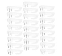 HAMPPLIES 100 Pezzi Chiodi Invisibili per Cornici e Quadri Ganci senza Soluzione di Continuità Antitraccia in Plastica Resistente per Casa Ufficio e Giardino