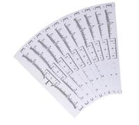 HAMPPLIES 100 Pezzi Righello Curvo Sopracciglia Usa e Getta Strumento Di Misura e Shaper Per Sopracciglia Simmetriche Sicuro