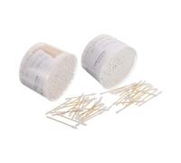 HAMPPLIES 1000 Pezzi Cotton Fioc a Doppia Punta Set Punta Rotonda a Spirale Bastoncini di Cotone la Pulizia Precisa delle Orecchie e Applicazioni Trucco Monouso per Casa e Viaggi