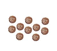 HAMPPLIES 10pezzi Palline Decorative Vite Lavorate Mano da Appendere per Albero Natale Decorazioni Sospese in Rattan