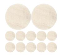 HAMPPLIES 12 Pezzi Dischi Esfolianti Loofah per Viso e Corpo Panno Rimuovi Tracce di Trucco e Cellule Morte Spugne Naturali per Pulizia Profonda e Rigenerazione della Pelle Accessori Spa