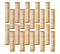 HAMPPLIES 12 Pezzi Pettine in Bamboo Naturale per Capelli e Barba Antistatico Massaggiante Resistente all Umidità Portatile per Viaggi e Strutture Ricettive Adatto Uomini e Donne