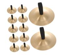 HAMPPLIES 12 Pezzi Piatti Dito per Strumento Percussione Zills in Leggeri e Resistenti per Danza del Ventre e Montessori per Scuola
