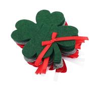 HAMPPLIES 12 Pezzi Quattro Foglie in per Natale Clip Soldi Sottile e Leggera Custodia per Contanti e Carte Colori Rosso Verde e Grigio per Viaggi e Uso