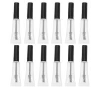 HAMPPLIES 12 Pezzi Tubetti Mascara Trasparenti Ricaricabili da 5 Ml Applicatore Morbido per Crema e Siero Ciglia, Flaconi Vuoti Antileak Portatili per Trucco da Viaggio
