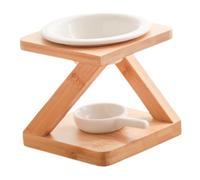 HAMPPLIES 1set Bruciatore di Oli Essenziali Ceramica con Base Diffusore Aromatico per Casa e Ufficio Facile da Pulire e Decorativo Adatto per Yoga e Ambienti Relax
