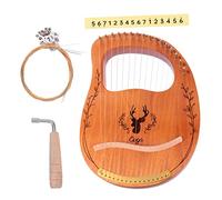 HAMPPLIES 1set Corde Arpa Di Legno Portatile Strumento Musicale Lyre Harp Per Principianti e Amanti Della Musica Suono Caldo e Melodioso Per Adulti