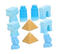 HAMPPLIES 1set Miniature di Edifici Famosi Modelli Resina per Decorazione di Giardini e Terrari Include Torre Pendente Piramide Colonna Romana e Arc De Triomphe per Paesaggi