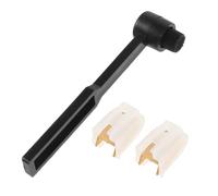 HAMPPLIES 1set Sostituzione Ago Per Giradischi Con Pennino Alluminio e Spazzola Di Pulizia Compatibile Con Turntable e Phonograph Aumenta La Qualità Del Suono e Riduce Rumore Di Superficie