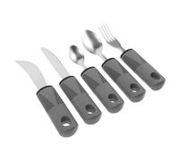 HAMPPLIES 1set Utensili Antiscivolo Per Anziani e Disabili Adattabili e Leggeri Inossidabile Per La Riabilitazione e Assistenza Alimentare