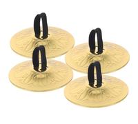 HAMPPLIES 2 Paia Cimbali da Dito in Rame per Danza Del Ventre Strumento Musicale per Cimbali Piccoli Resistenti e Dal Suono Nitido per Sviluppo Ritmico