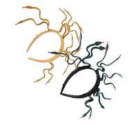 HAMPPLIES 2 Pezzi Fascia Capelli Medusa Accessorio Serpente Egiziano Donna in Verde Scuro e Oro Terroso Decorazione Resistente per Costume Halloween e Cosplay Storico