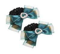 HAMPPLIES 2 pezzi Fermagli Rete per Chignon Professionali Eleganti Accessori per con per Hostess Banche e Infermiere Traspiranti e Confortevoli per Prolungato