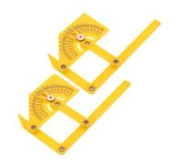 HAMPPLIES 2 Pezzi Goniometro in Abs e Resistente Righello Angolare per Falegnameria Disegno e Misurazioni Precise per Uso Professionale e Scolastico
