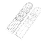 HAMPPLIES 2 pezzi Goniometro Trasparente per Misurazione Spinali Righello Professionale per Fisioterapia e Occupazionale