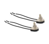 HAMPPLIES 2 pezzi Interruttore Manopola Rotante per Lampada da Scrivania Commutatore Fili Design Semplice e Compatibile con Vari Modelli Facile da Sostituire e Usare