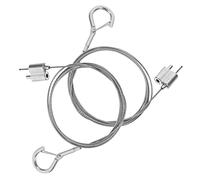 HAMPPLIES 2 pezzi Kit Filo Dacciaio Inox per Appendere Regolabile e Resistente Ganci per Pesanti Gallerie e Hotel