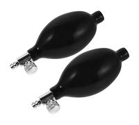 HAMPPLIES 2 Pezzi Pompa Mano in Lattice con Valvola di Rame per Sfigmomanometro Pompa di Gonfiaggio Manuale Sostitutiva per Manometro Pressione con Tenuta Eccellente e Alta Precisione