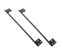 HAMPPLIES 2 Pezzi Protezione per Chiavistello Porta in Acciaio Inox Copertura Sicurezza per Porte Battenti verso Esterno Piastra Rinforzata Anti-effrazione per Serrature Pomolo e Perno per