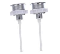 HAMPPLIES 2 pezzi Pulsante per Scarico Wc in Abs da Bottone Cisterna Resistente e Facile da Sostituire Superficie Liscia e Compatibile con Serbatoi Standard