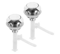 HAMPPLIES 2 Pezzi Pulsante Ricambio per Serbatoio Stile Vintage Accessori per Bagno Facile Installazione Design Compatto e Funzionamento Semplice per Uffici e Case