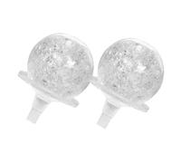 HAMPPLIES 2 Pezzi Sfere Trasparenti per Fontane da e Acquari Palline Decorative Rotonde in Resistente con Supporti Decorazione e Ufficio