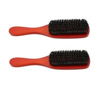 HAMPPLIES 2 pezzi Spazzola per con Setole Morbide Legno Styling e Sottili o Spessi Accessorio Tascabile per Completa e Naturali