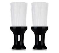 HAMPPLIES 2 Pezzi Spazzola per Pulizia Capelli da Barbiere con Setole Morbide Spazzola per Collo e Strumento Multiuso per Rimuovere Peli e Polvere in Salone o Casa