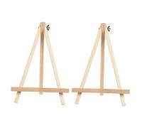 HAMPPLIES 2 Pezzi Supporto da in per Lavagna Piccola Cavalletto Mini in Massello Stand Espositore per Pittura e Disegni da Adatto per Decorazioni e Esposizioni