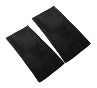 HAMPPLIES 2 Pezzi Tovaglia per Tavolo da Trucco Nero Resistente e Facile da Pulire, per Postazione Trucco Elegante e Funzionale