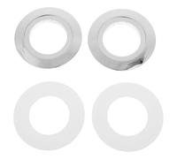 HAMPPLIES 2 Set Piastre Convertitore Pulsante Doppio Scarico Wc Compatibili Montaggio Facile Guarnizione per Riparazione Serbatoio Bagno Funzionamento Fluido e Resistente