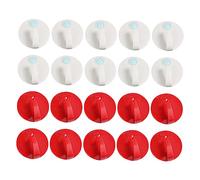 HAMPPLIES 20 Pezzi Ganci Adesivi da Ganci Autoadesivi per Cucina e Bagno Senza Design Creativo e Pratico Ottimo per Spazi Vita e Decorare Colore e Bianco